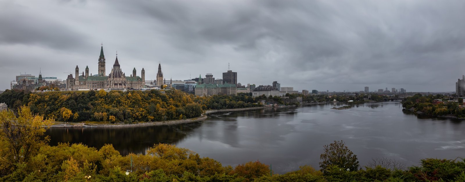 Downtown Ottawa and the Parliament of Canada